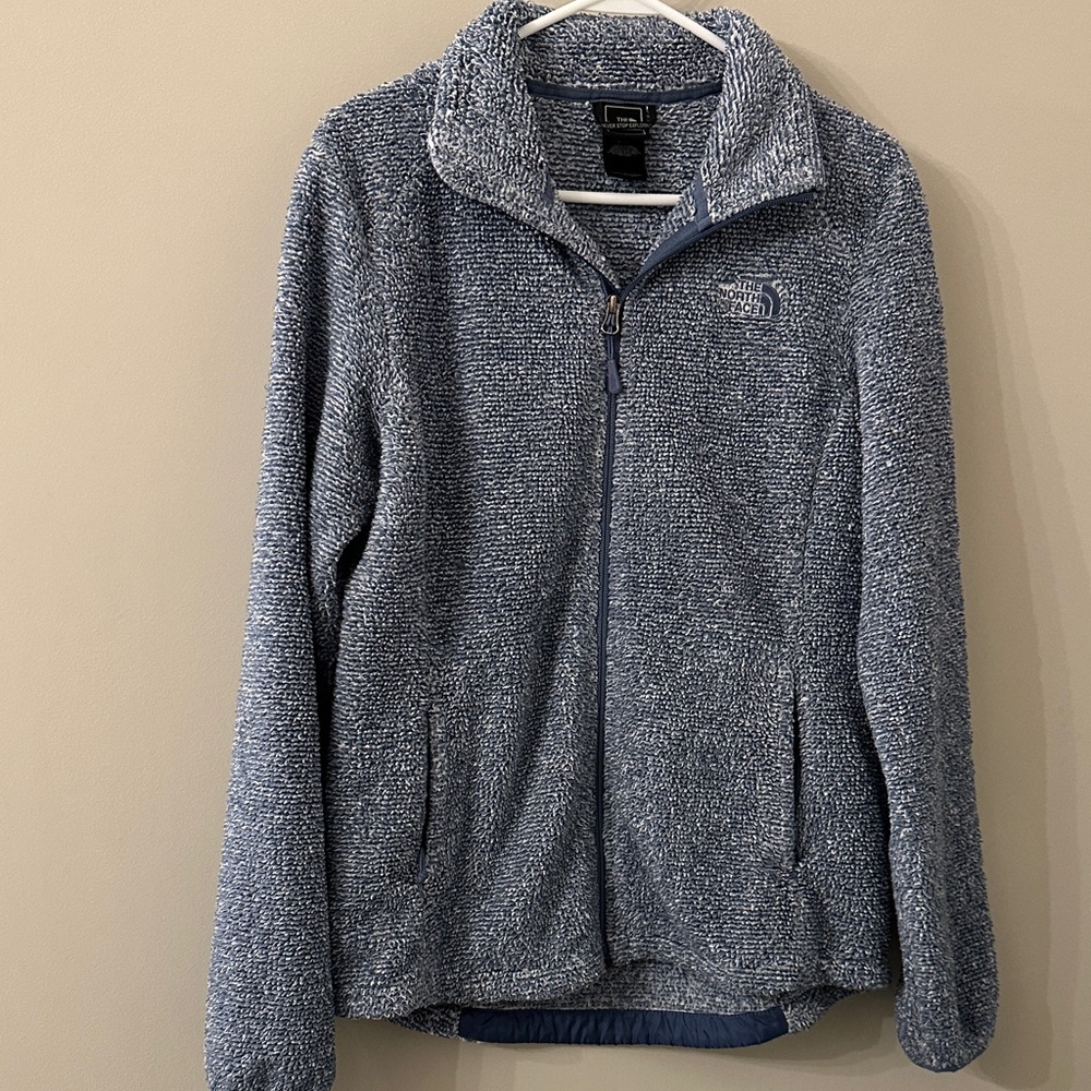 The North Face Women's Textured Bluish-purple and white Jacket